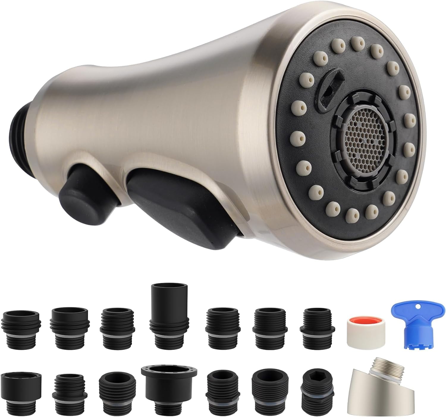 Pull Down Kitchen Faucet Head Replacement, 3Function Kitchen Faucet