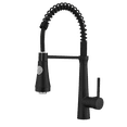 thumbnail image 1 of Pull-Down Kitchen Faucet With Dual Function Sprayhead In All-Brite Spot Free Stainless Steel With LED Black, 1 of 7