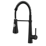 Pull-Down Kitchen Faucet With Dual Function Sprayhead In All-Brite Spot Free Stainless Steel With LED Black