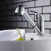 Pull-Down Kitchen Faucet with Spray Head – High-Arc Brushed Nickel Kitchen Sink Faucet, 2-Function Pull-Out Sprayer for Easy Cleaning