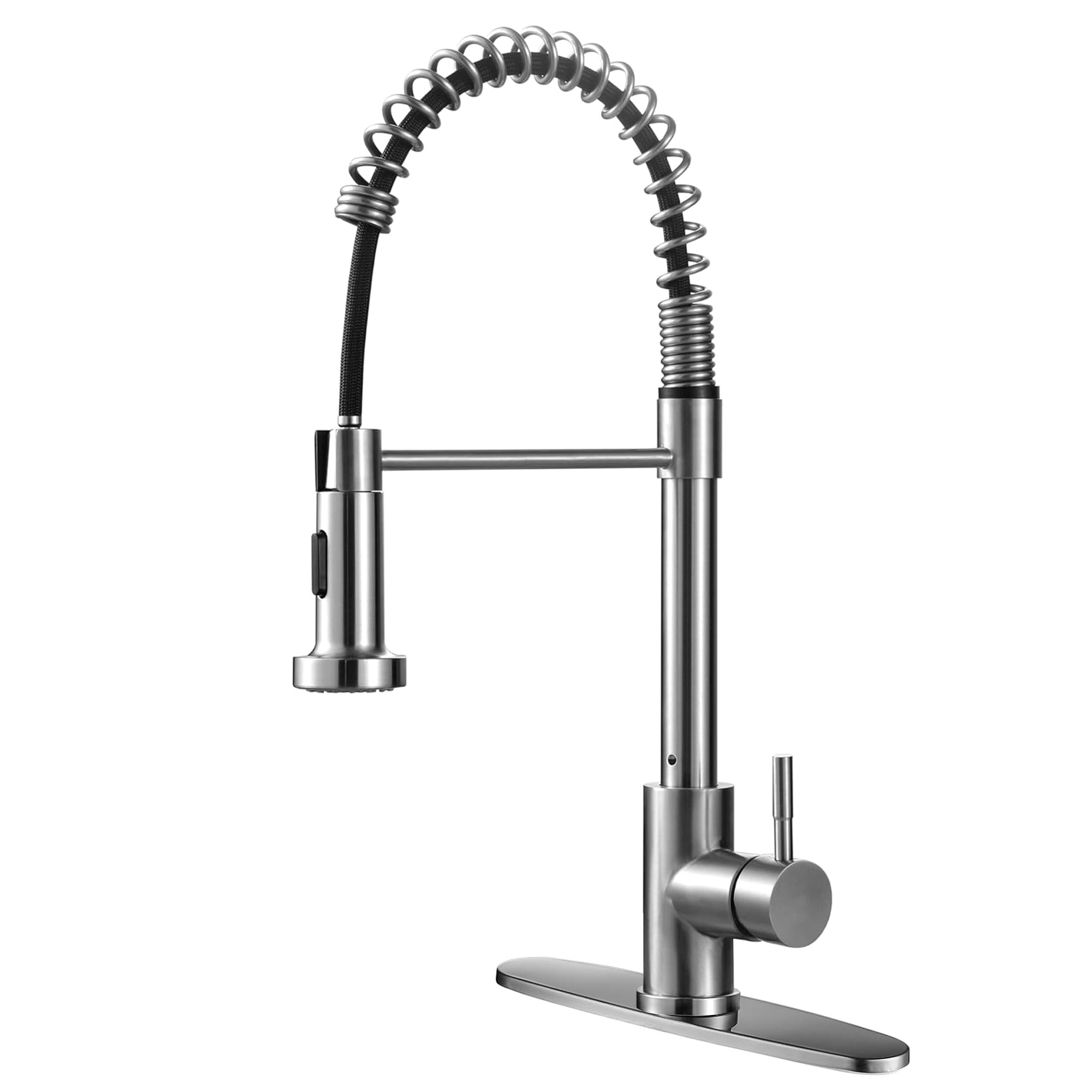 ATUPEN Kitchen Faucet with Pull Down Sprayer, 304 Stainless Steel Kitchen Sink Faucets Two Water Flow Modes
