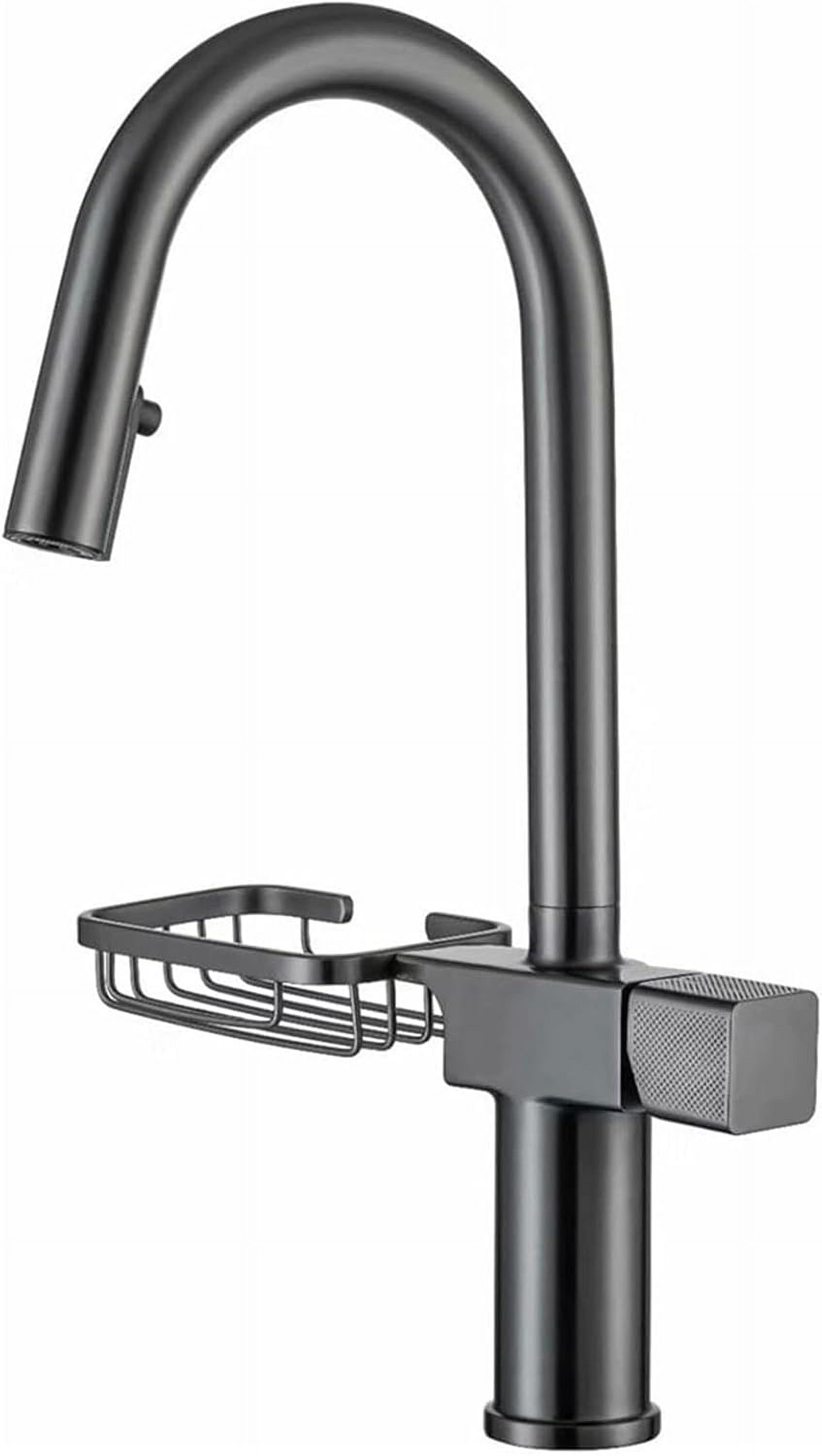 Pull Down Kitchen Sink Faucet High Arc 360° Swivel Kitchen Faucets with