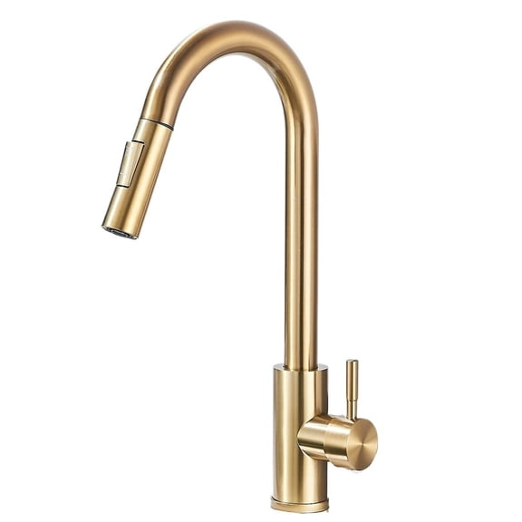 Pull Down Kitchen Sink Faucet Pull Out Two Function Single Handle Hot and Cold Water Mixer Taps Deck Mounted -Modern Design
