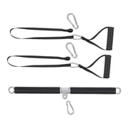 Pull Down Rod Back Strength Workout Handle Homes Gym Pulley Cable Machine Attachment with Strap and Handle