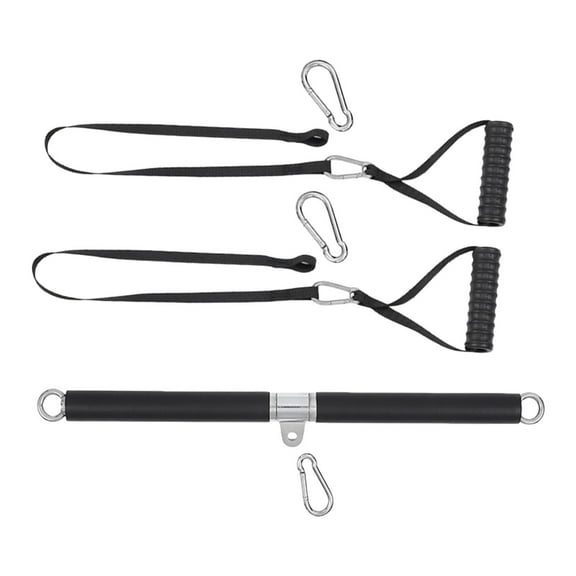 Pull Down Rod Homes Gym Pulley Cable Machine Attachment Back Strength Workout Handle Exercise Cable Grip Strap