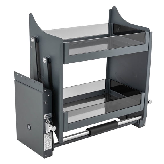 Pull Down Shelf Upper Kitchen Wall Cabinet Storage Organizer (24inch Cabinet)