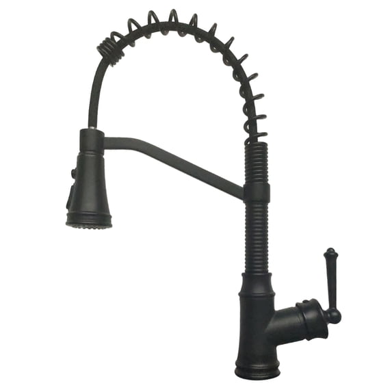 Pull-Down Sprayer Kitchen Faucet Dark Black Brozen