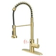 thumbnail image 1 of Pull-Down Sprayer Kitchen Faucet With Dual Function Sprayhead In Stainless Steel Golden, 1 of 8