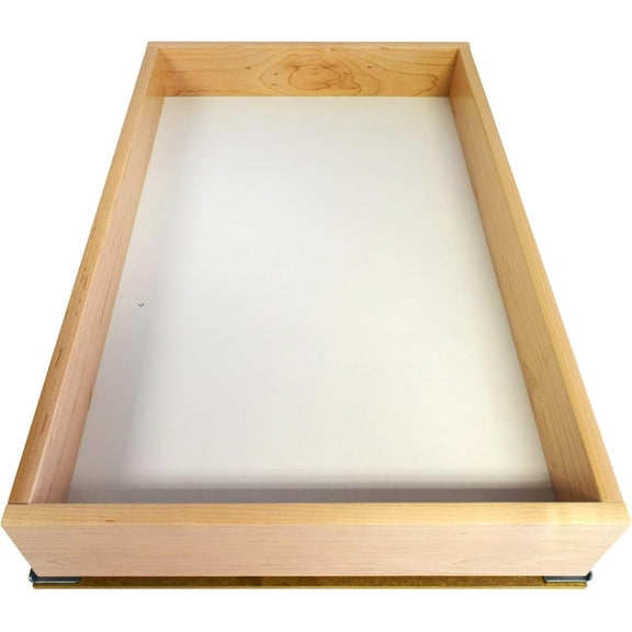 Pull Out Drawer Organizer for Cabinets, Gliding Soft Close Shelves for Kitchen, Pantry, Bathroom, & Storage Organization, Solid Wood Hard Maple, 14 Inch Wide x 21 Inch Deep