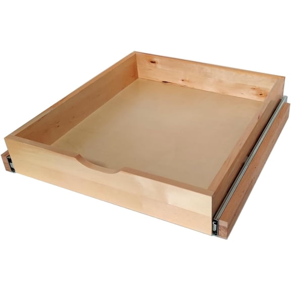 Pull Out Drawers for Cabinet, Heavy-Duty Solid Wood Drawer,Wood Slide Out Cabinet Organizer and Storage, Cabinet Kitchen Drawers Slide Out Shelves, Ideal for Kitchen, Bathroom, Office (24''W * 22''D)