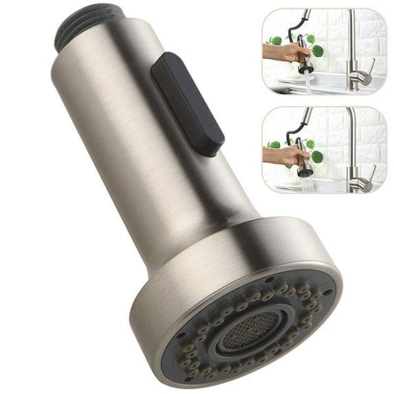 Pull Out Replacement Head for Kitchen Faucet, 2 Functions Sprayer, G 1/ ...