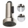 thumbnail image 1 of Pull Down Faucet Replacement Head, 2 Functions Kitchen Faucet Sprayer Head, G 1/2 Pull Out Spray Head for Kitchen Faucet, Brushed Nickel Kitchen Sink Faucet Head, 1 of 8