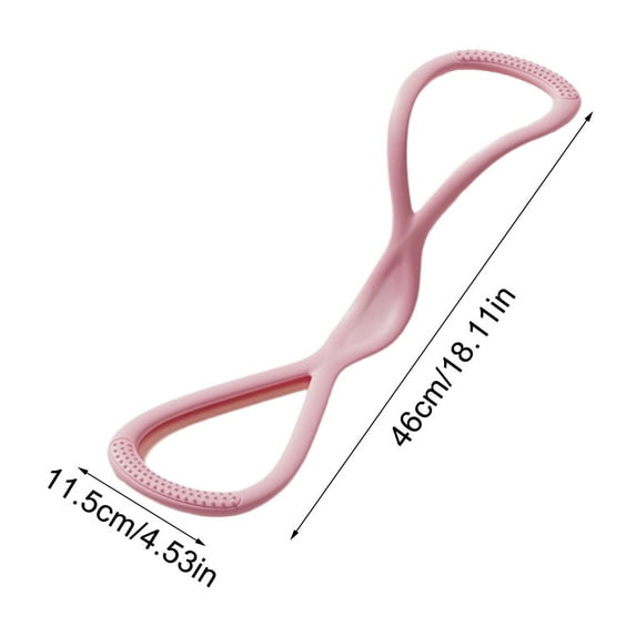 Pull Fitness Elastic Rope Shoulder Neck Stretch Yoga Resistance with High Elastic Silica Gel Eight Character Pull Rope