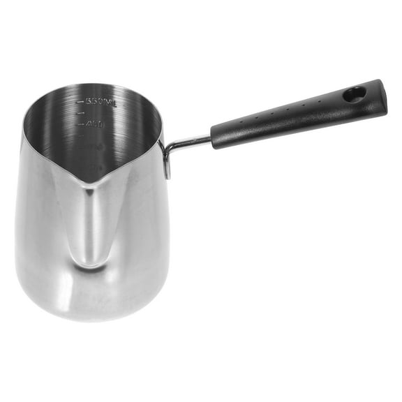 Stainless Steel Milk Frothing Pitcher with Latte Cup and Coffee Milk Frother 1 Set