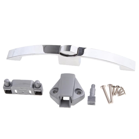 Pull Handle Latch Lock Knob Push Button Camper Caravan Button Pull Lock for Furniture Cupboard Door Cabinet Handle Lock