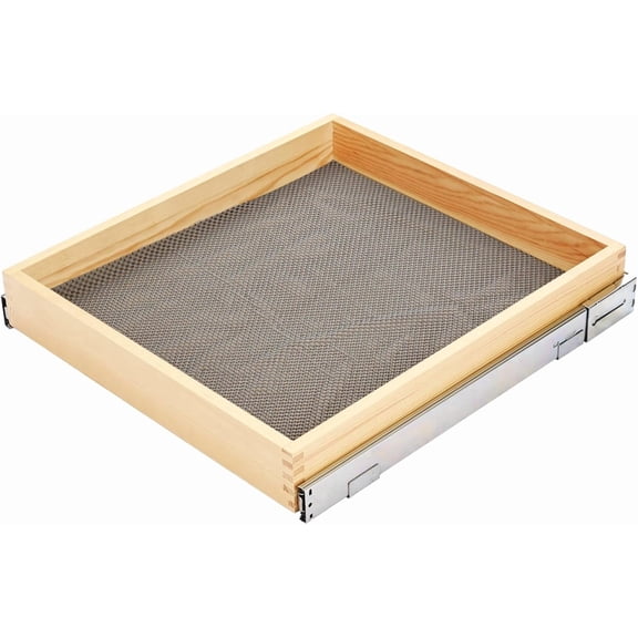Pull Out Kitchen Drawer Cabinet organizer, 20"W x 21"D Cabinet Drawer,Soft Close Slide Out Wood Shelves Storage for Kitchen Heavy-Duty, Bottom Assembly (1 Tier)