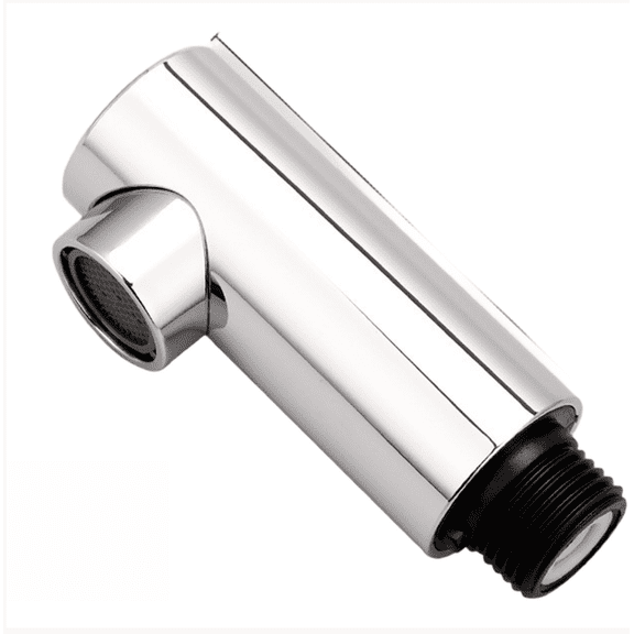 Pull Out Kitchen Faucet Spray Head Replacement Retractable Rotating Nozzle Dual Mode Anti For Splash Aerator ABS Material Flexible Extension Fits Standard 4 Point External Thread Sinks(B)