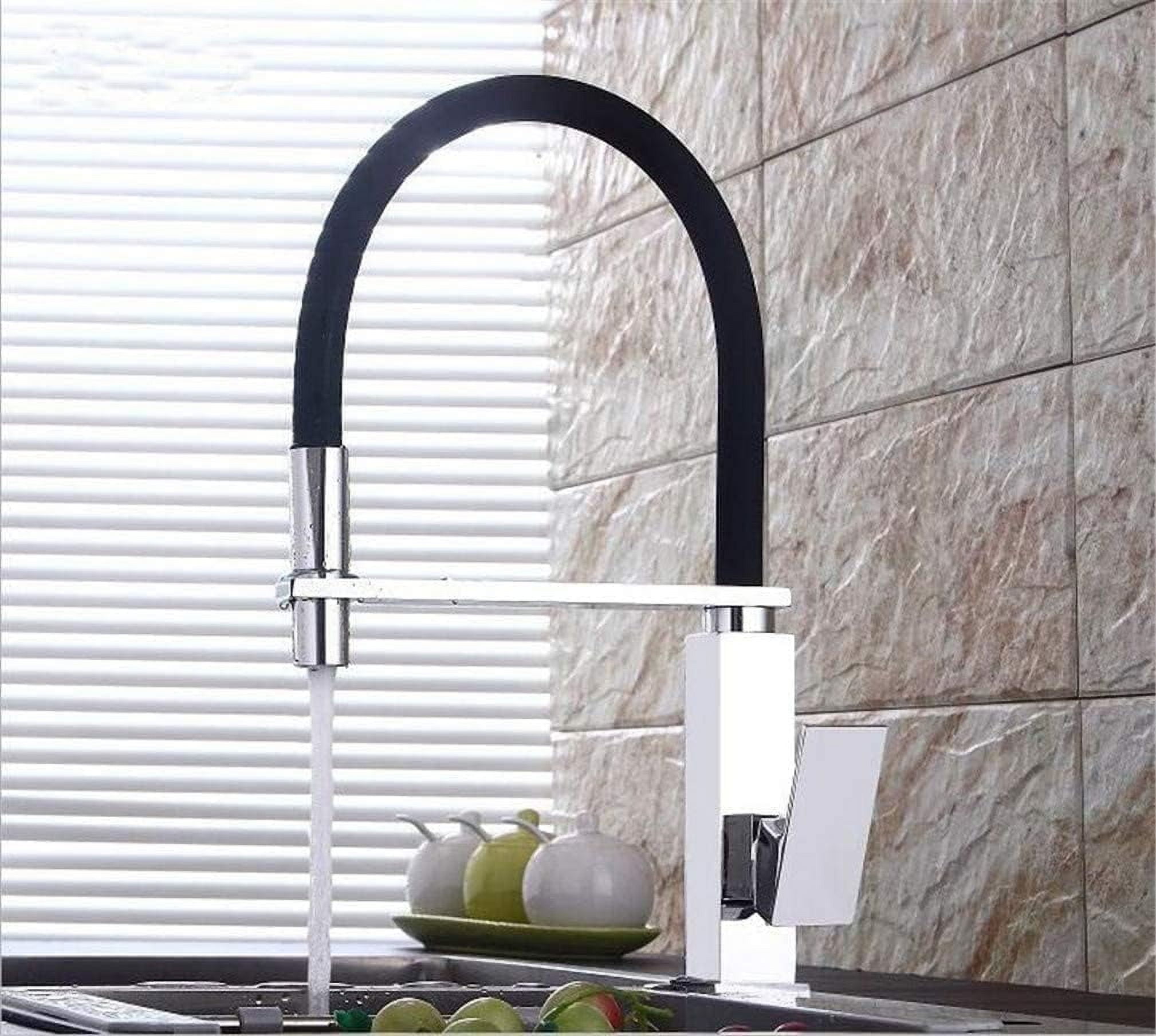 Pull Down Kitchen Faucet Square Brass Kitchen Mixer Sink Faucet Mixer ...