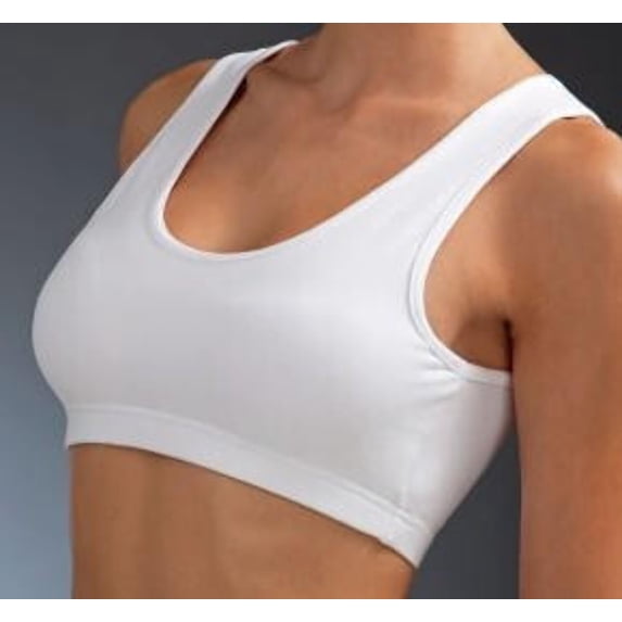 Pull-On Cotton Seamless Sports Bra