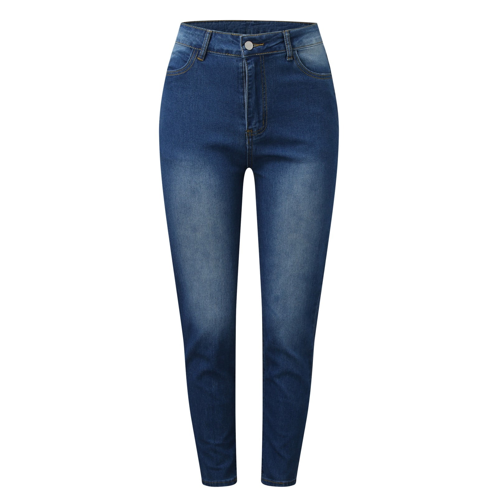 Pull On Jeans For Women High Waisted Stretchy Curvy Comfortable