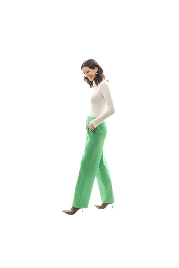 Pull On Waistband Classic Wide Leg Pant