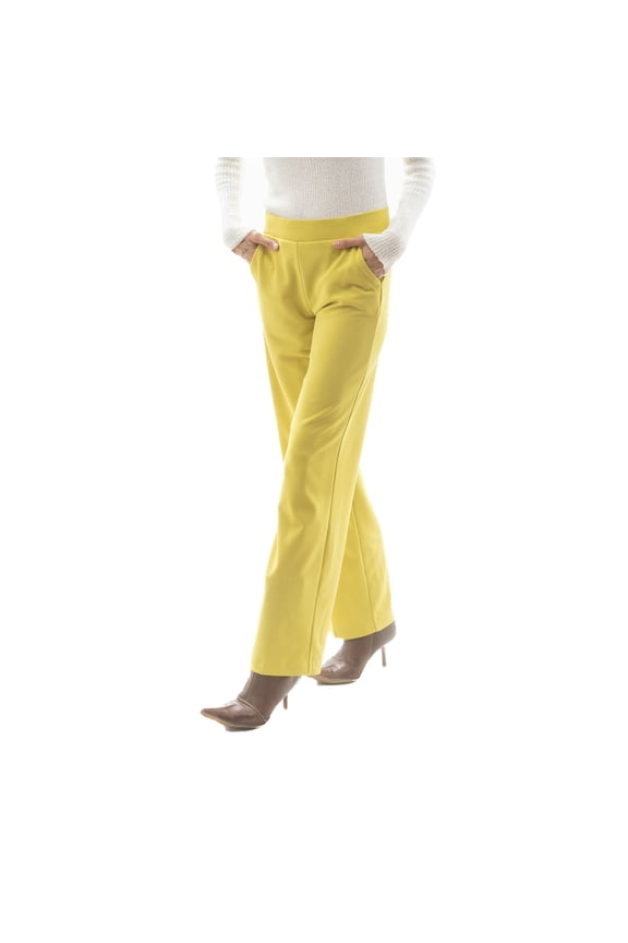 Pull On Waistband Classic Wide Leg Pant
