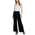 thumbnail image 1 of Pull-On Wide-Leg Pants Black S, 1 of 1