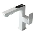 Pull Out Basin Faucet with Dual Water Modes and Real Time Temperature