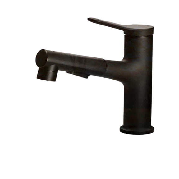 Pull Out Bathroom Faucet, Grey/Chrome Kitchen Faucet, Single Hole Hot And Cold Slid Mixer Sink Tap Bathroom Mixer ,Smooth Operation