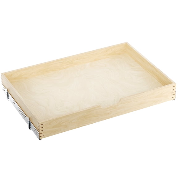 Pull Out Cabinet Organizer 31.5W x 21D for 33 Cabinet, Soft Close Drawer Slides for Kitchen Pantry Storage, Wood Spice Rack Shelf