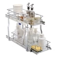 thumbnail image 1 of Pull Out Cabinet Organizer 8.5"x21", Slide Out Pantry Shelves, Steel Roll Out Drawers, Under Sink Storage, 10"x22" Install Size, Adjustable Dividers, 1 of 9