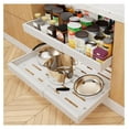 Pull Out Organizer,Expandable (12.6"20.4") Fixed with Adhesive
