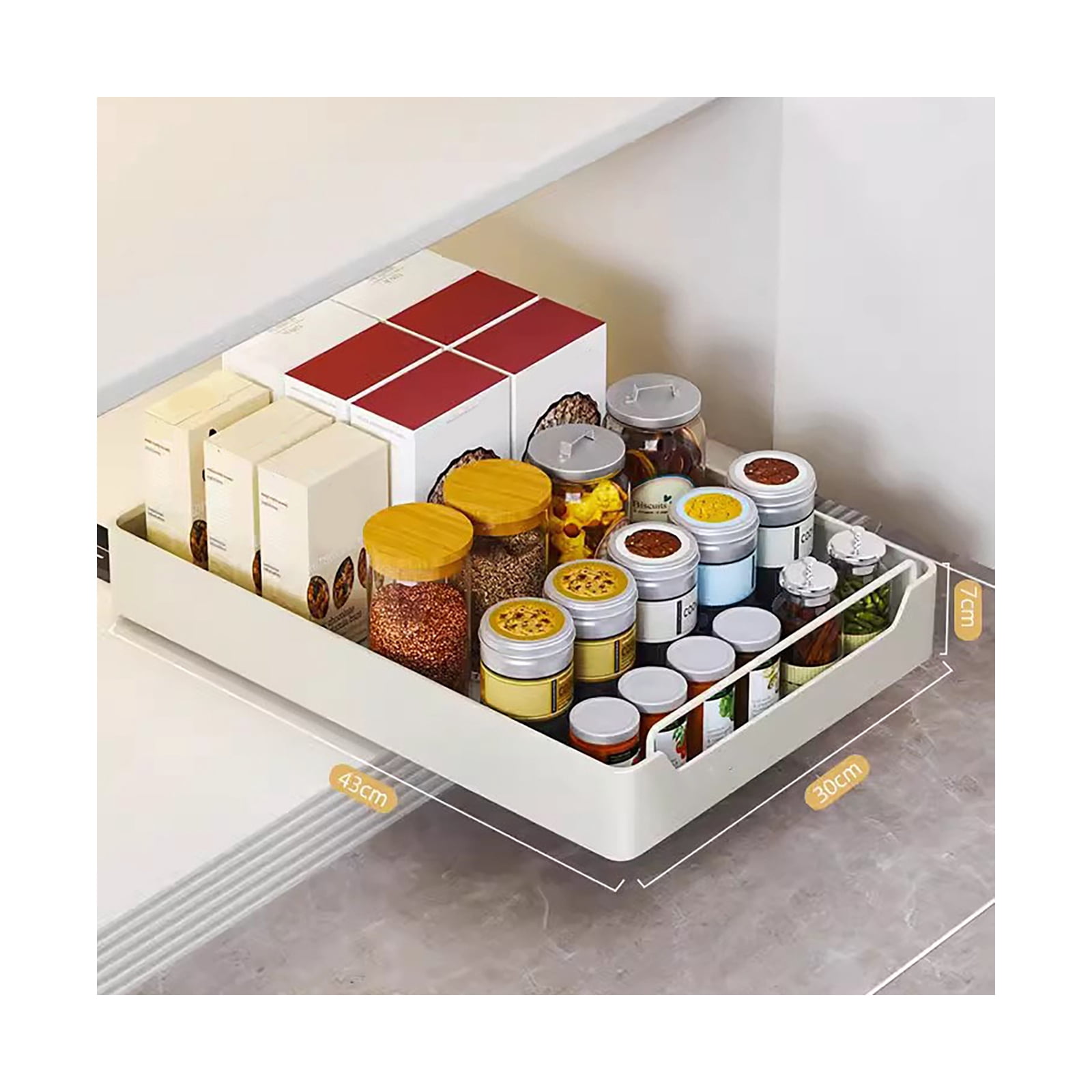 Picture of Pull Out Cabinet Organizer, Pull Out Organizer With Nano Adhesive ...