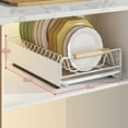thumbnail image 1 of Pull Out Cabinet Organizer Slide Out Shelves With Adhesive Nano Sliding Cabinet Drawers Slide Out Shelves For Kitchen Pantry Shelves Bathroom Home Cabinet, 1 of 9