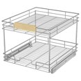 Pull Out Organizer With Wooden Handle 19½" W x 21½" D 2Tier