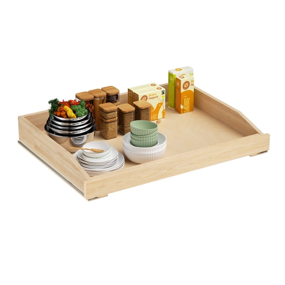 Pull Out Cabinet Organizer with Soft Close 28.5-W x 21-in D Cabinet Drawers Slide Out for Kitchen Base Cabinet