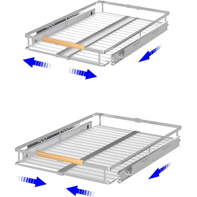 Pull Out Drawer Organizer, Expandable Slide Out Storage Shelves