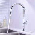 PullOut Kitchen Faucet, Brass Hot and Cold Water Mixer Tap, 360