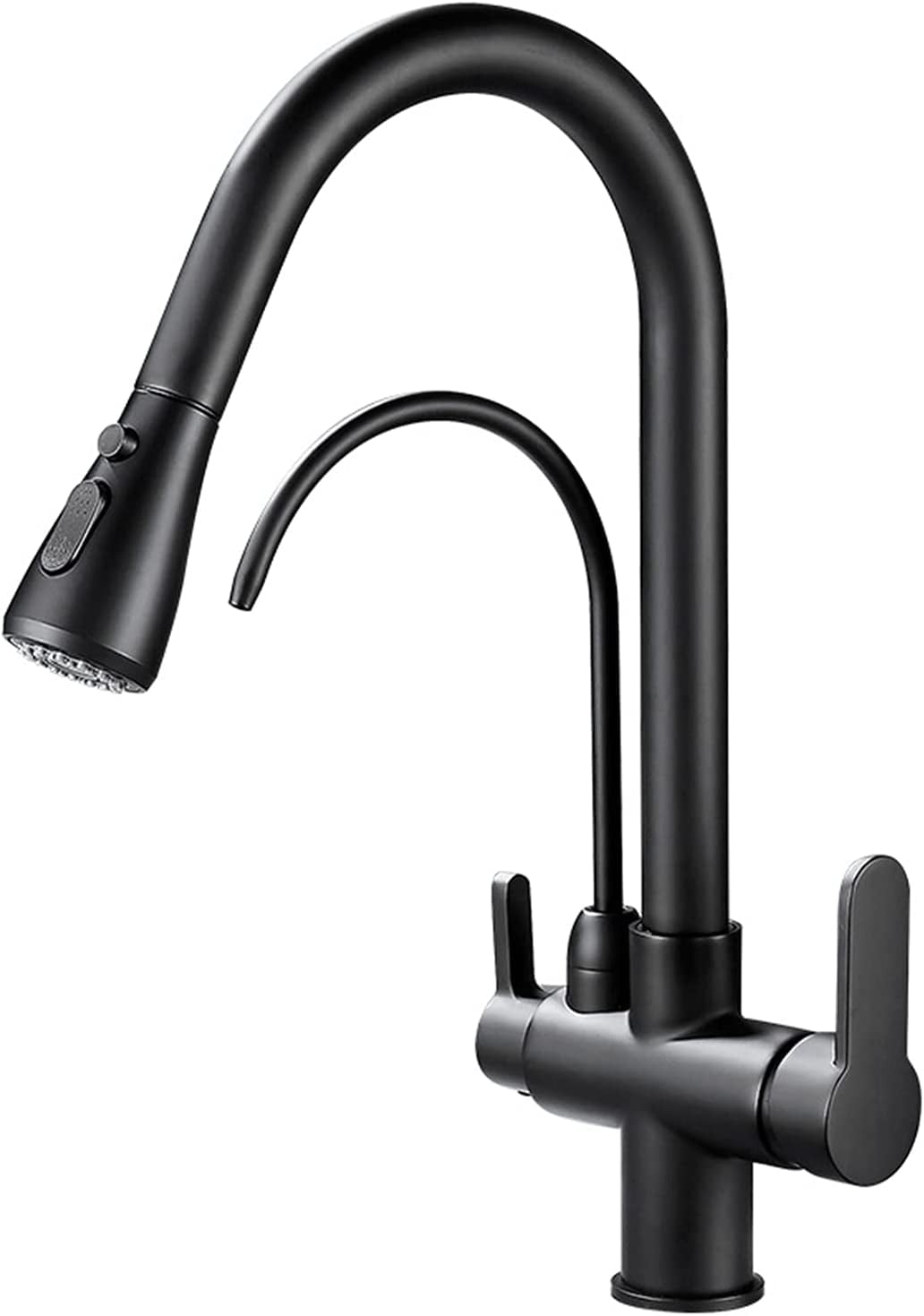 Pull Out Kitchen Faucet, Drinking Water Faucet, Brass Double Handle