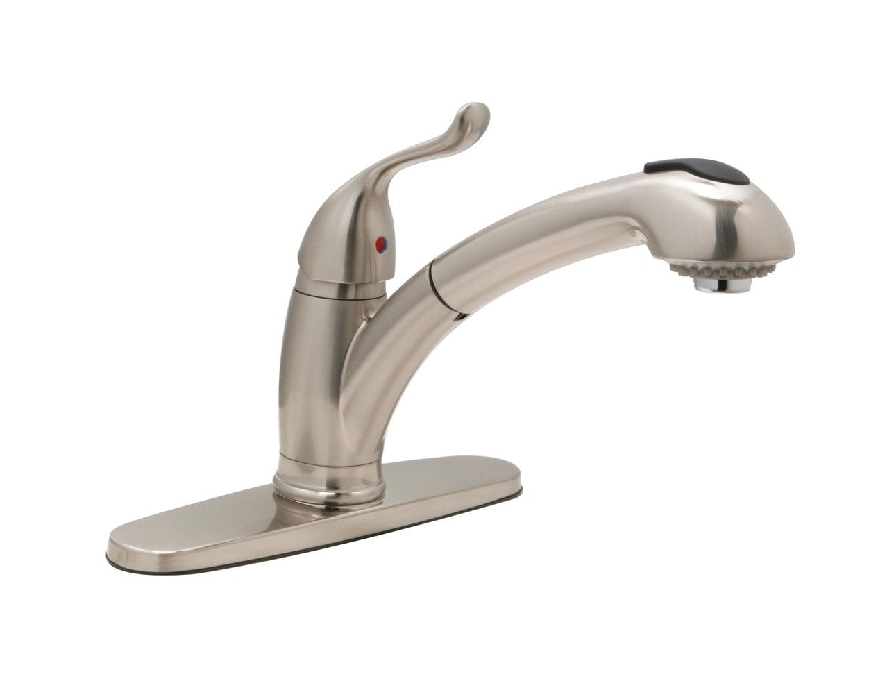 Pull-Out Kitchen Faucet in Satin Nickel- Huntington Brass