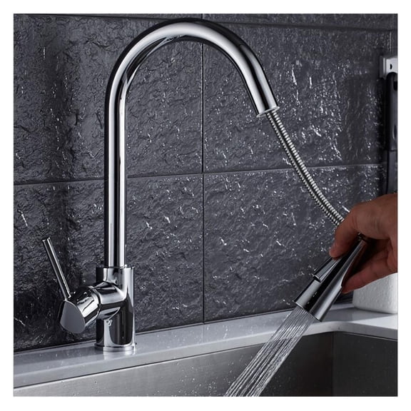Pull Out Kitchen Faucets Silver Single Handl Gold Kitchen Faucet Sink Tap Single Hole Rotating Water Mixer Tap Mixer Tap