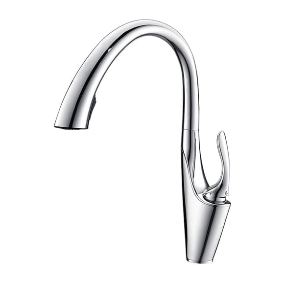 Pull Out Kitchen Sink Faucet, Deck Mounted Stream Sprayer Nozzle Kitchen Hot Cold Mixer Taps