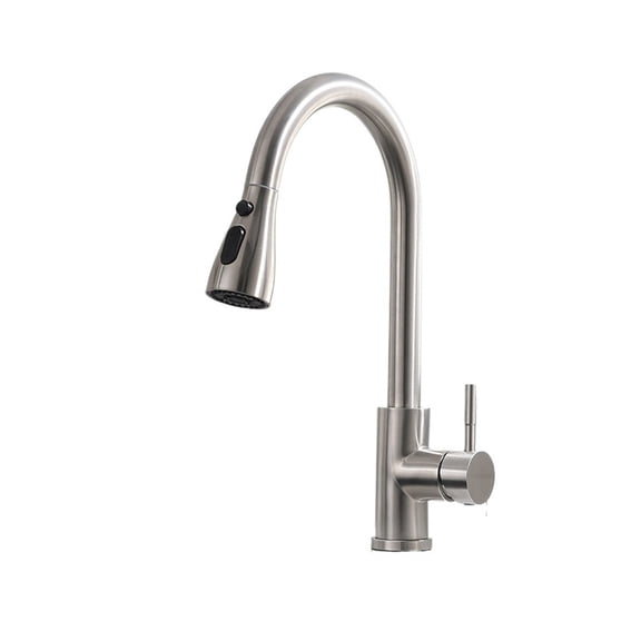 Pull Out Kitchen Sink Faucet With 3 Modes, Water Outlet Spout 360 Degree Rotation, Matte Black Kitchen Bar Water Mixer Tap ,Versatile Features