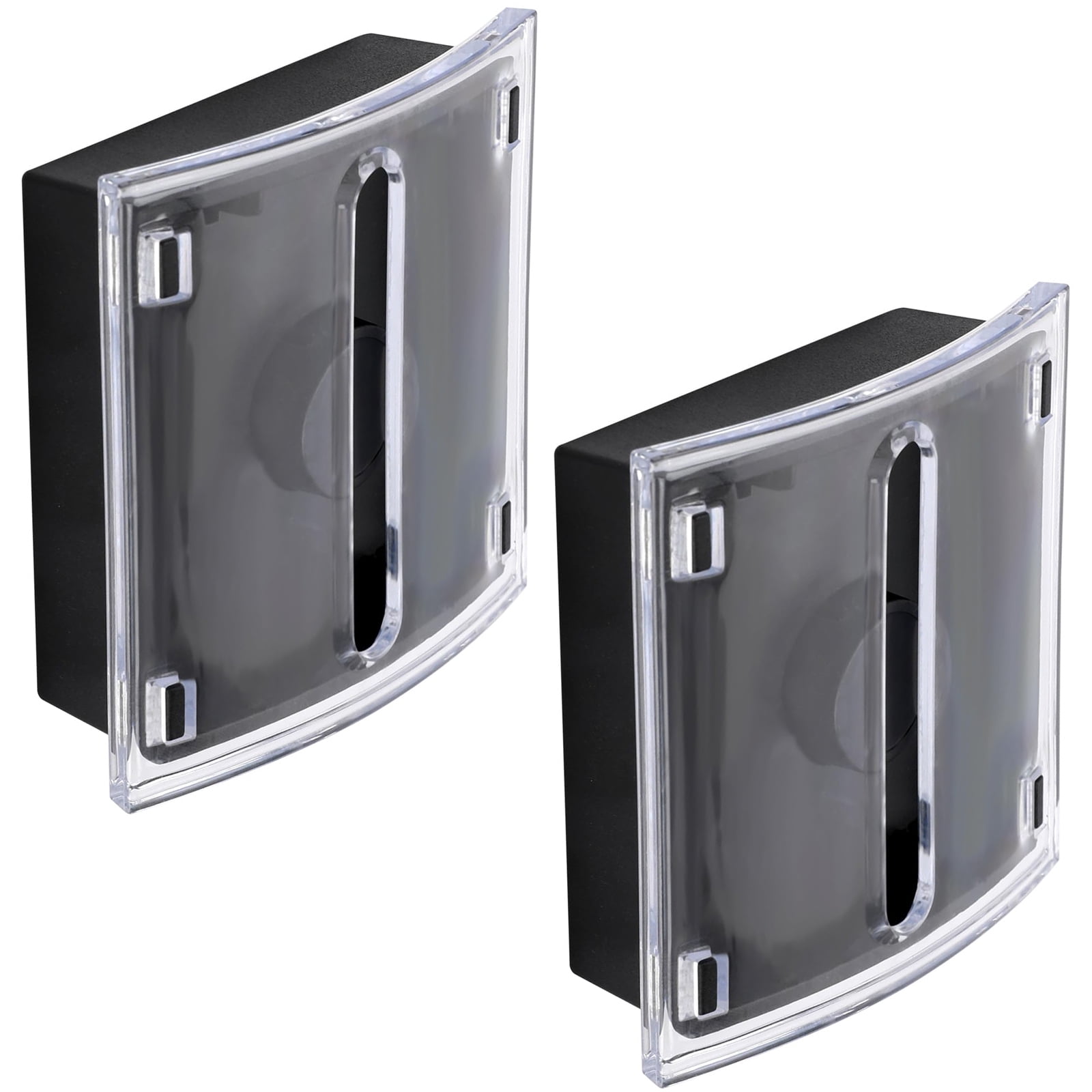 Pull Out Note Organiser Clear Plastic Sticky Notes Dispenser Desk Note ...