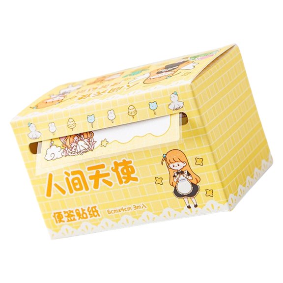 Pull Out Notes Paper for Writing 70 Sheets Cartoon Adhesive Notes Reminder on Book Notebook Calender Fridges Computer