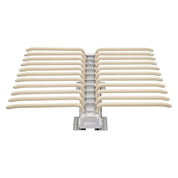 Pull Out Pants Rack22 Arms Steel Pull Out Pants Rack, 23.15"x 18.03" Multi Functional Pants Hanger Bar for Space Saving & Storage