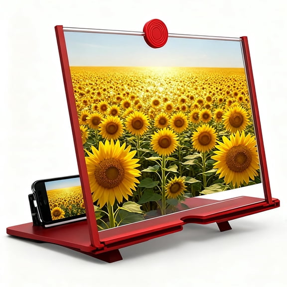Pull-Out Phone Screen Magnifier, HD Mobile Screen Enlarger for Movies, Videos and Gaming, Foldable Portable Display Amplifier