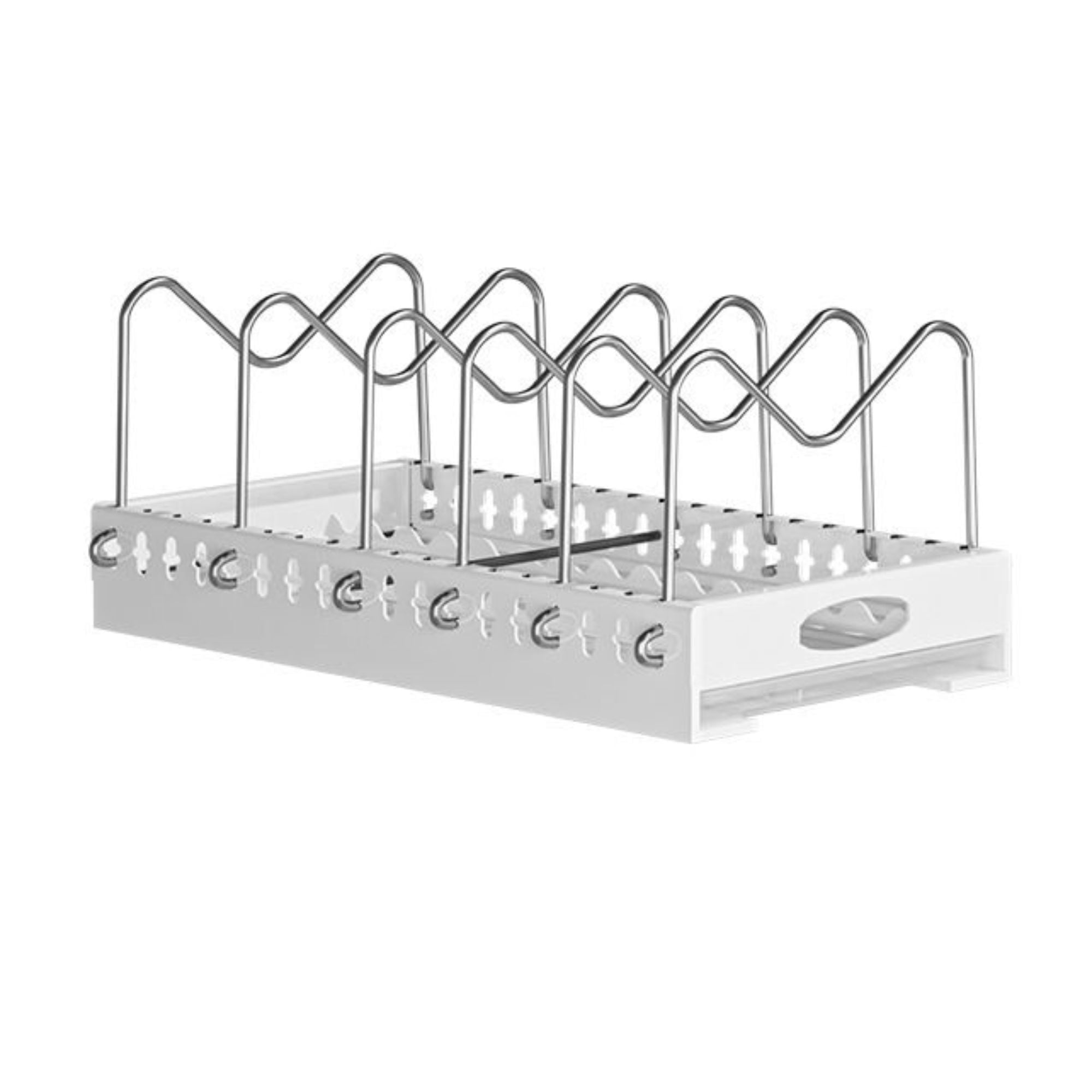 Pot Draining Rack Pull-Out Pots and Pans Organizer – Cabinet Built-In Draining Rack for ...
