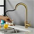 thumbnail image 1 of Pull Out Sensor Kitchen Faucet Brushed Gold Sensitive Touch Control Faucet Mixer for Kitchen Touch Sensor Kitchen Mixer Tap, 1 of 7