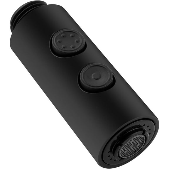 Pull Out Sink Sprayer, 2 Function Kitchen Faucet Head, Bathroom Pull Down Spray Head with G1/2 or 13/16 Inch Male Connector, Matte Black